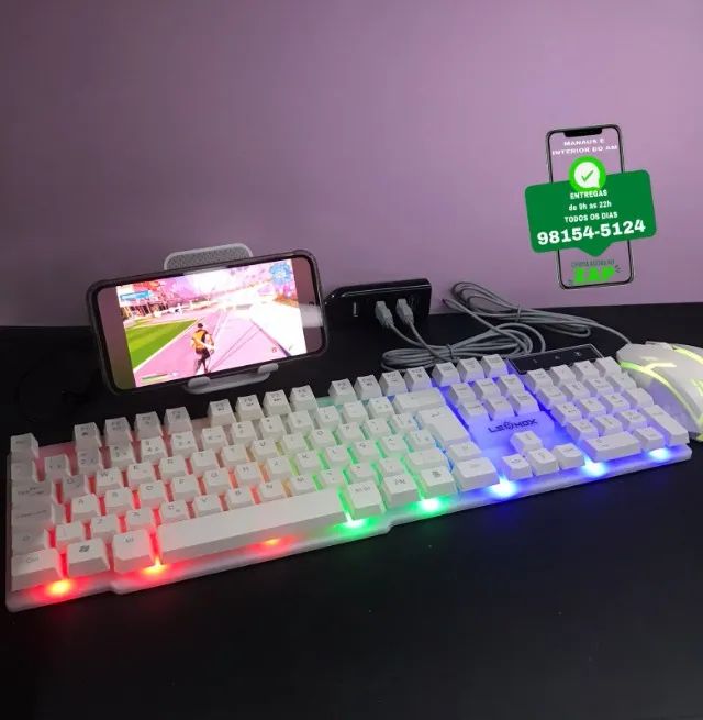 Kit Gamer Teclado + Mouse Usb +RGB /  Completo - Foto 2