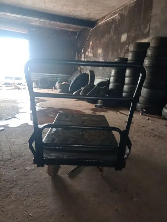 Carrinho de mão dobrável - ideal para transporte - Foto 3