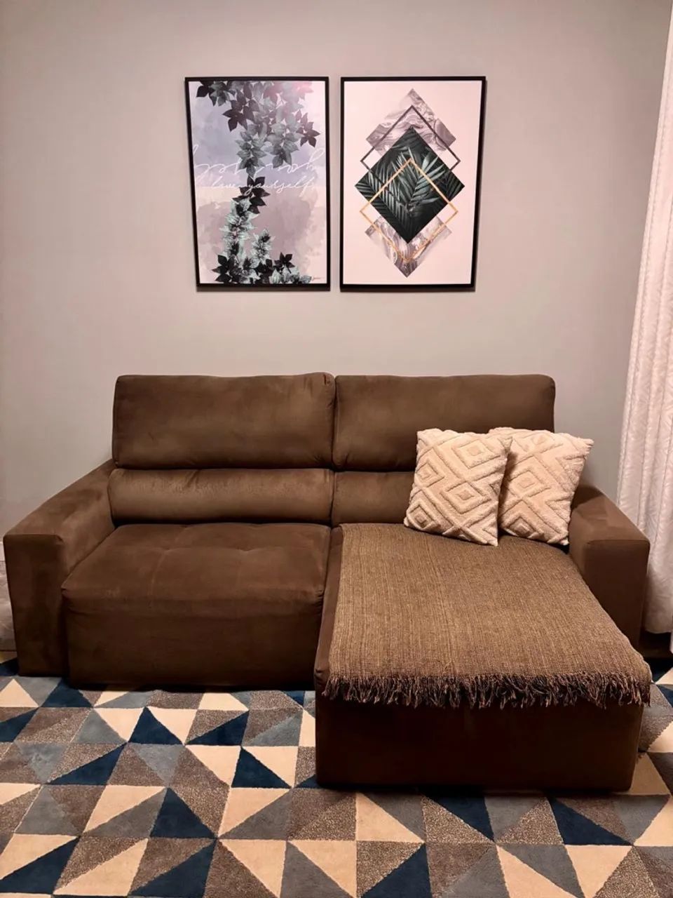 Sofa Reclinável com chaise 