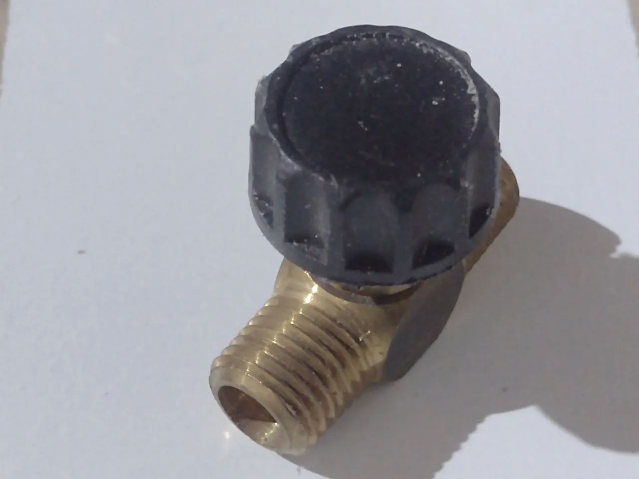 Registro Agulha 1/4 Ar Comprimido Rosca M/M NPT Bronze Compressor Ar - Foto 3