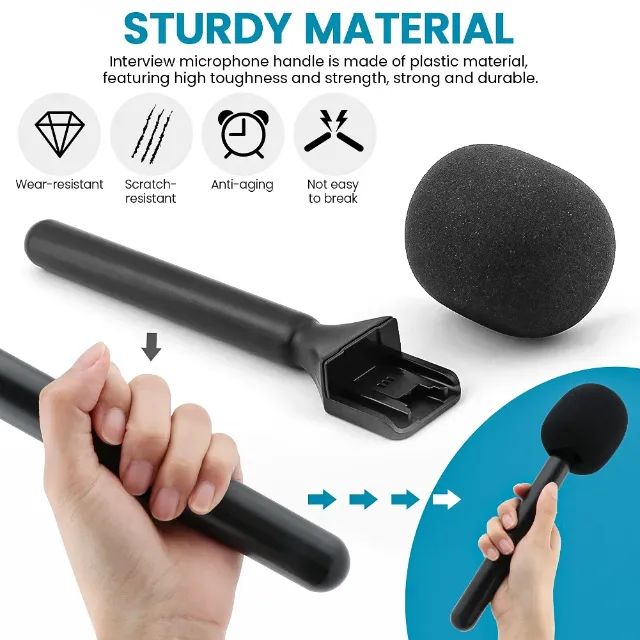 Bastão suporte para microfone de lapela / transforma sua lapela em um mic de mão
