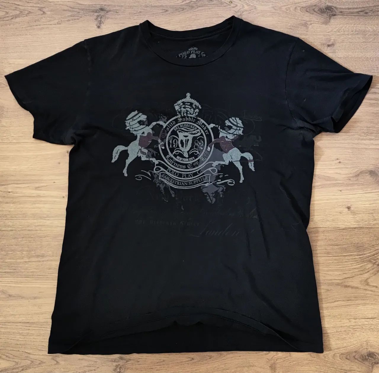 Camiseta Masculina Preta Tamanho G Polo Play 