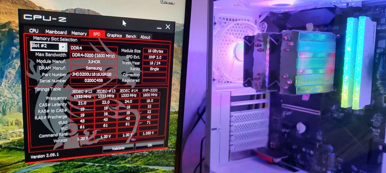 Juhor RGB DDR4 16GB RAM Memory Stick64308010708995124