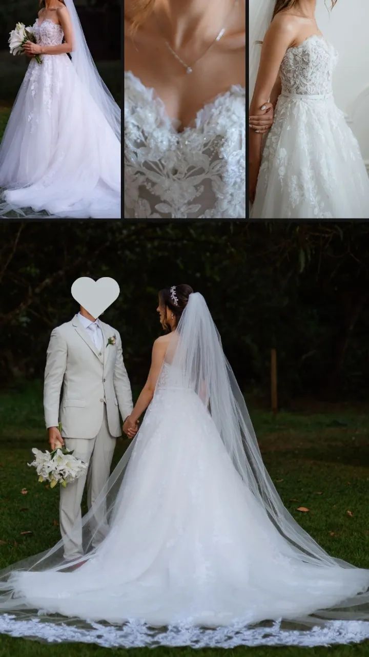 VESTIDO DE NOIVA À VENDA - PRONOIVAS - Foto 2