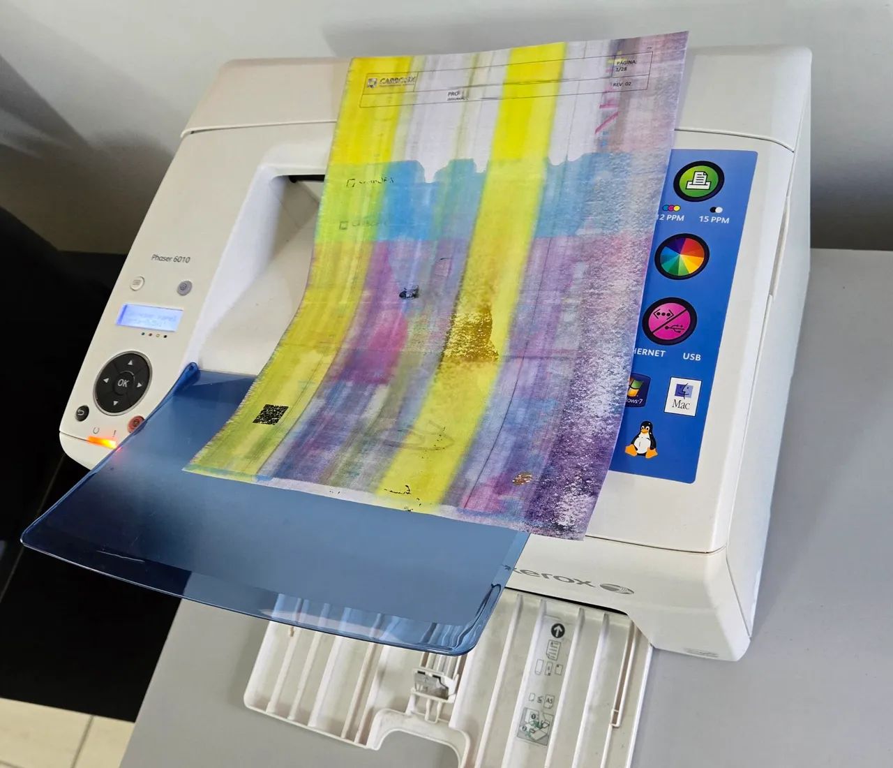 Impressora Xerox Phaser 6010 Colorida - Foto 6