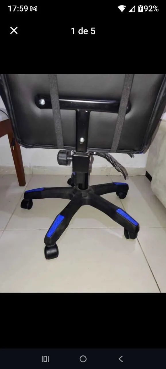 Cadeira gamer azul