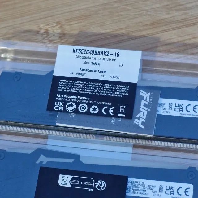 Memória DDR5 16GB Kingston Fury Beast, RGB (2x8GB) - Faço Olx Pay - Foto 3