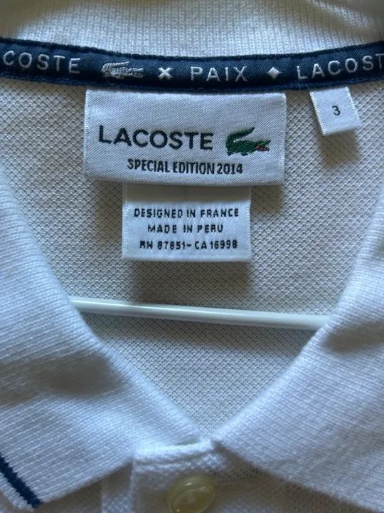 Camisa gola polo Lacoste tam 3 (P/M) - Foto 5
