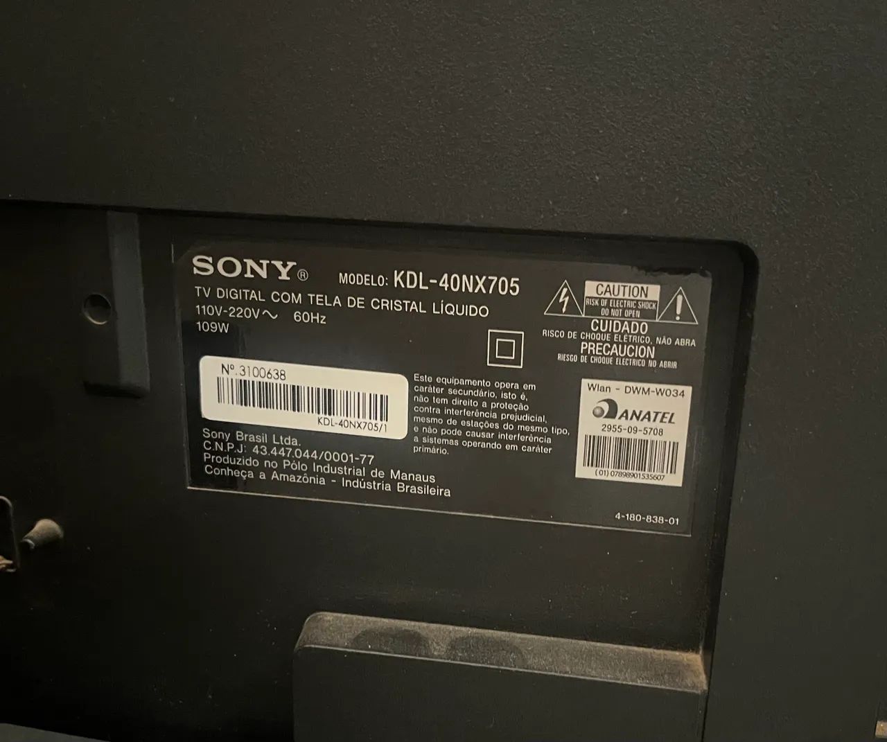 40-inch SONY BRAVIA TV64168598083073121