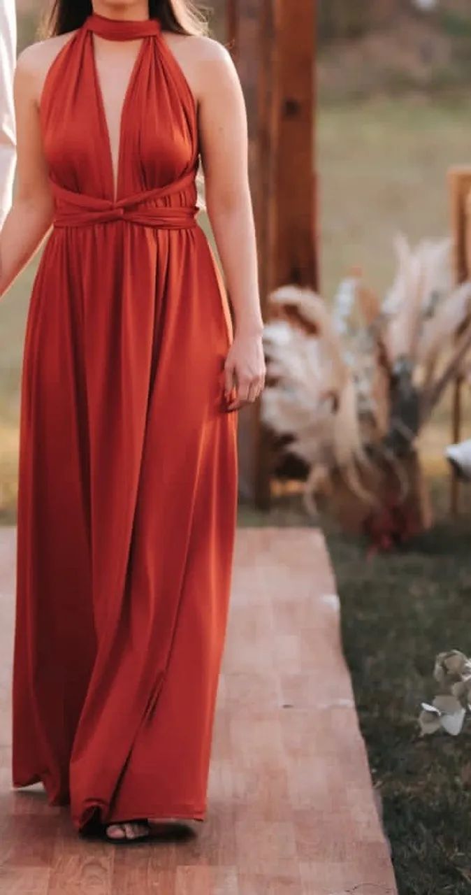 Vestido multi amarrações 