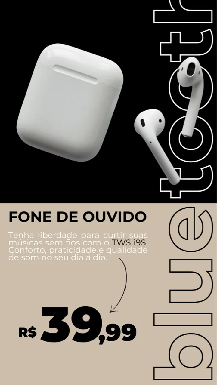 Fone de Ouvido I9S