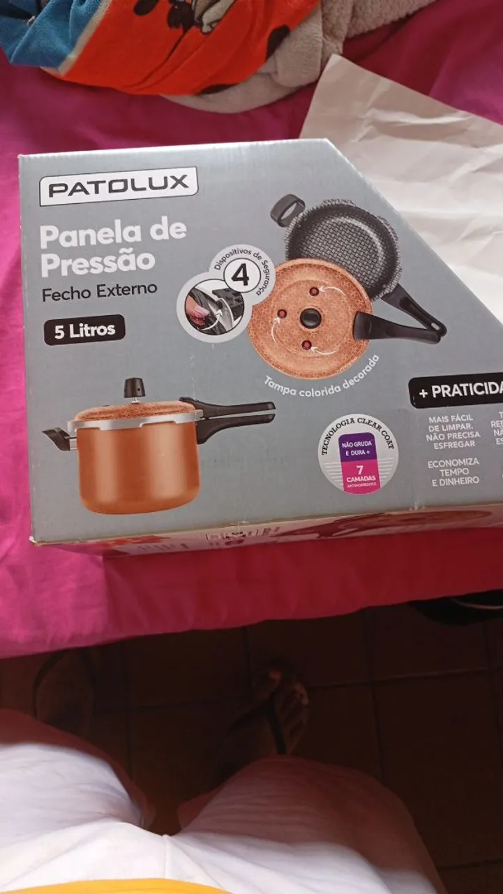 Panela de Pressão Patolux 5 Litros