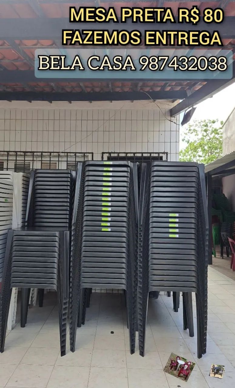 MESA DE PLASTICO SJD.D 8S.E PRD MD.D YAME ENTREGO HOJE 