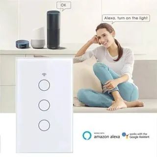 Interruptor Inteligente WiFi Touch 2 Botões Compatível com VOZ  - Foto 5