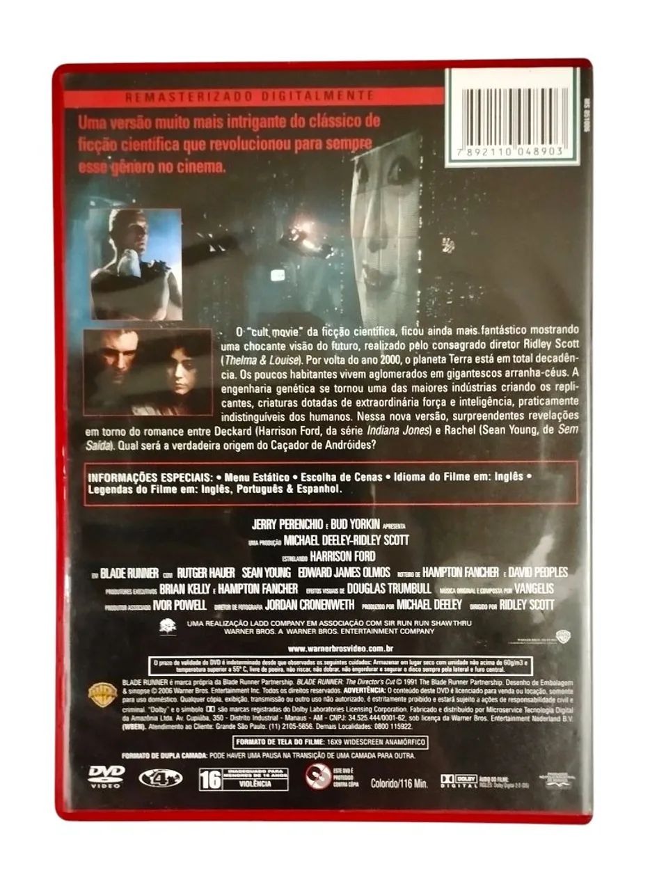 DVD Blade Runner - Versão Original do Diretor - DVD - Foto 2