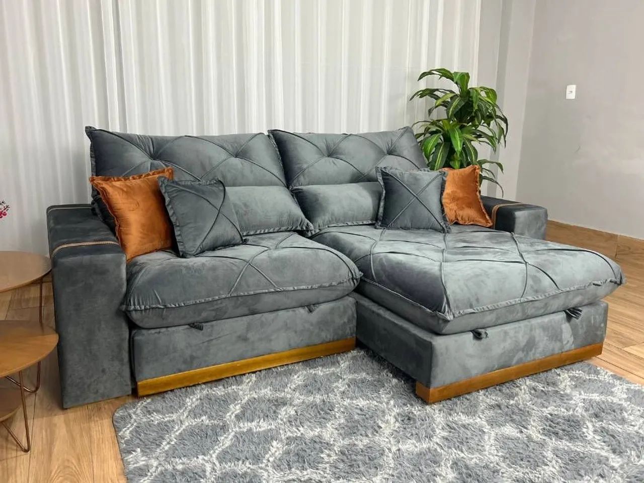 Sofá Retrátil e Reclinável Plenoa 2.10m - Entrega Rápida  - Foto 3