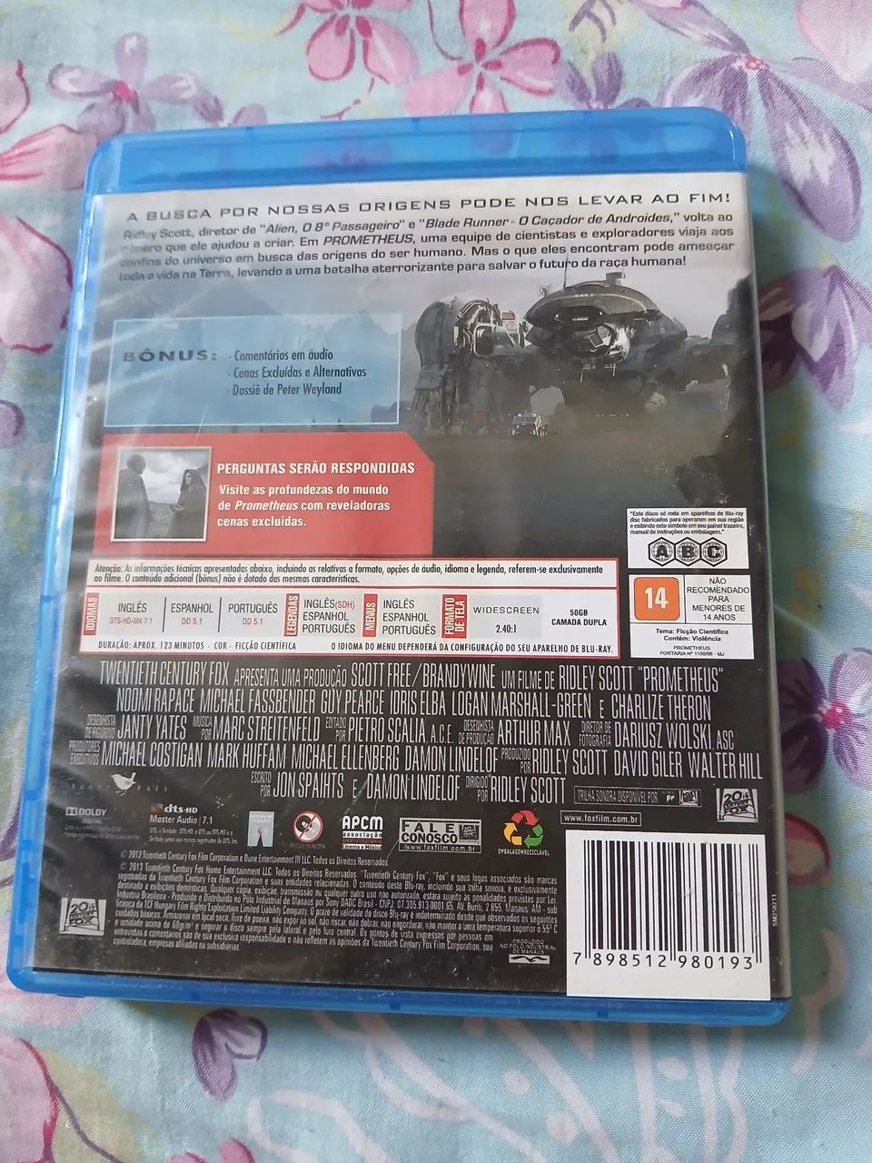 Blu-ray Prometheus - Ridley Scott - Foto 2