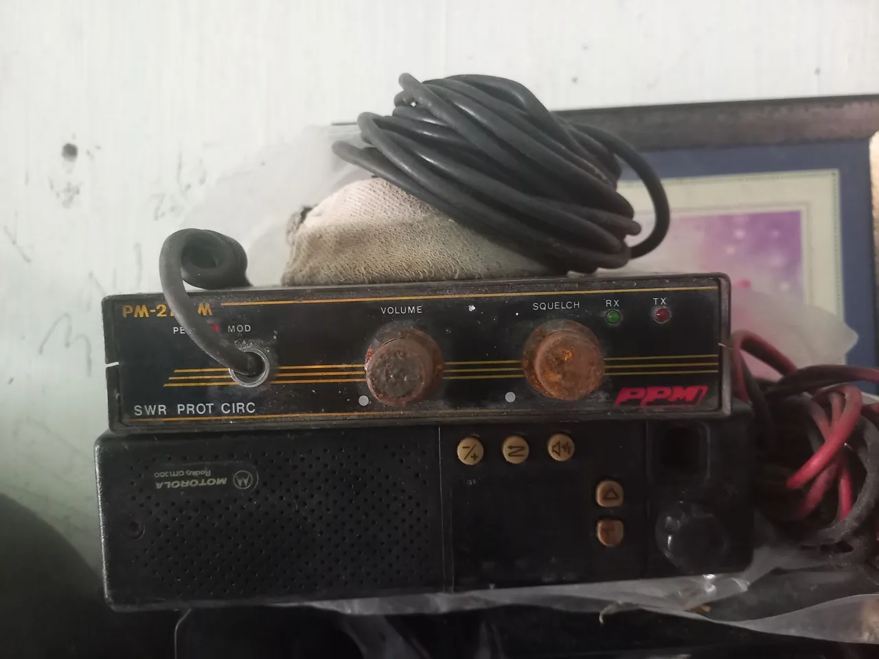 Rádio Motorola GM300 e PPM PM-2