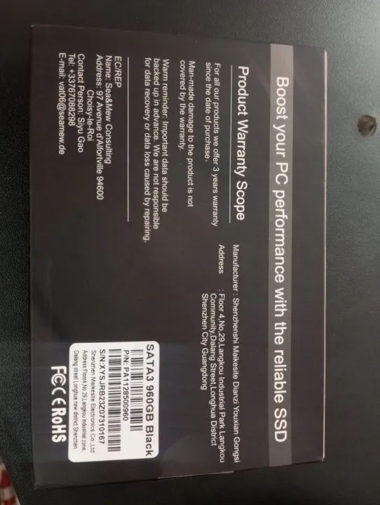 Ssd Disco Sólido Interno Ssd Xray Disk 960gb 2.5 Pc Notebook 01 Cor Preto - Foto 2