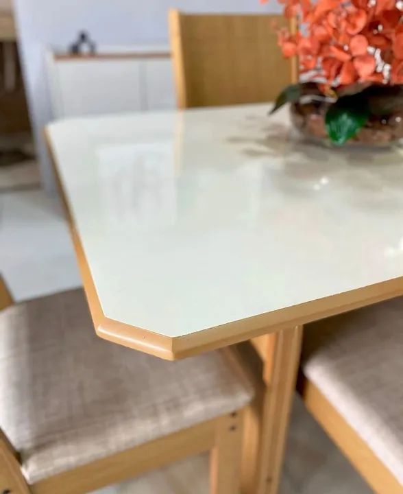 Mesa de Jantar Evora com 4 Cadeiras- produto Novo Entrega Rápida - Foto 4