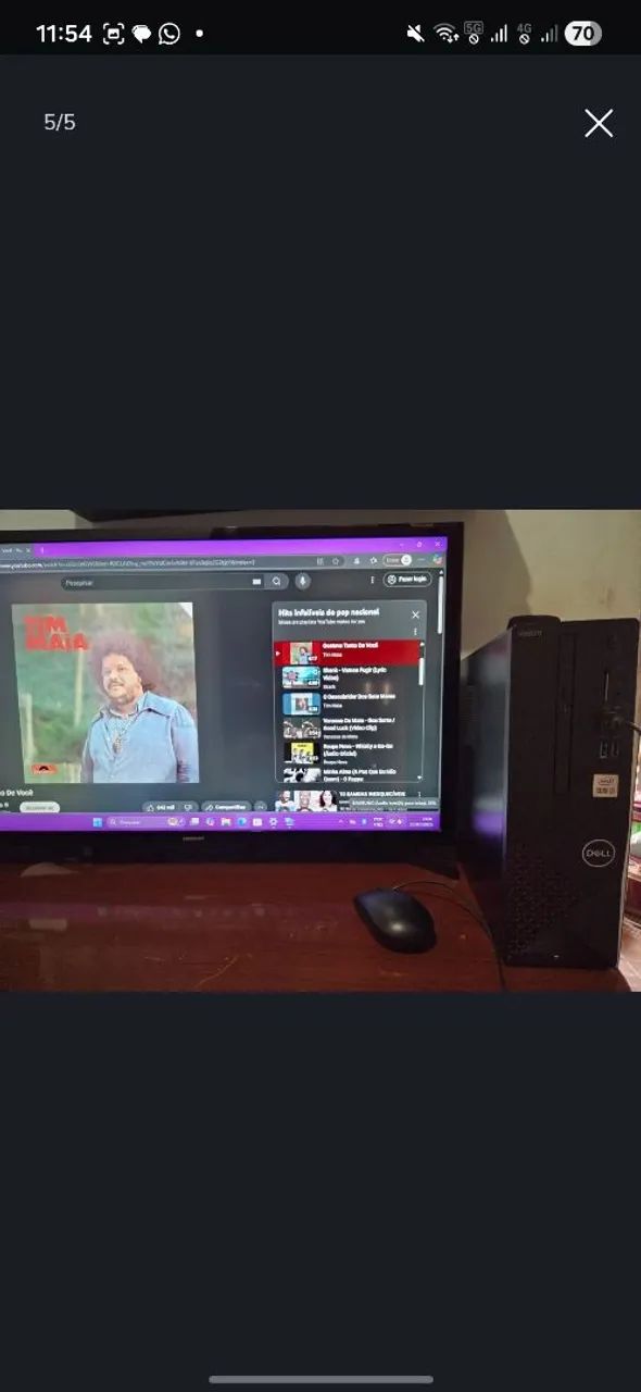 Computador de mesa e tela423878331991347202