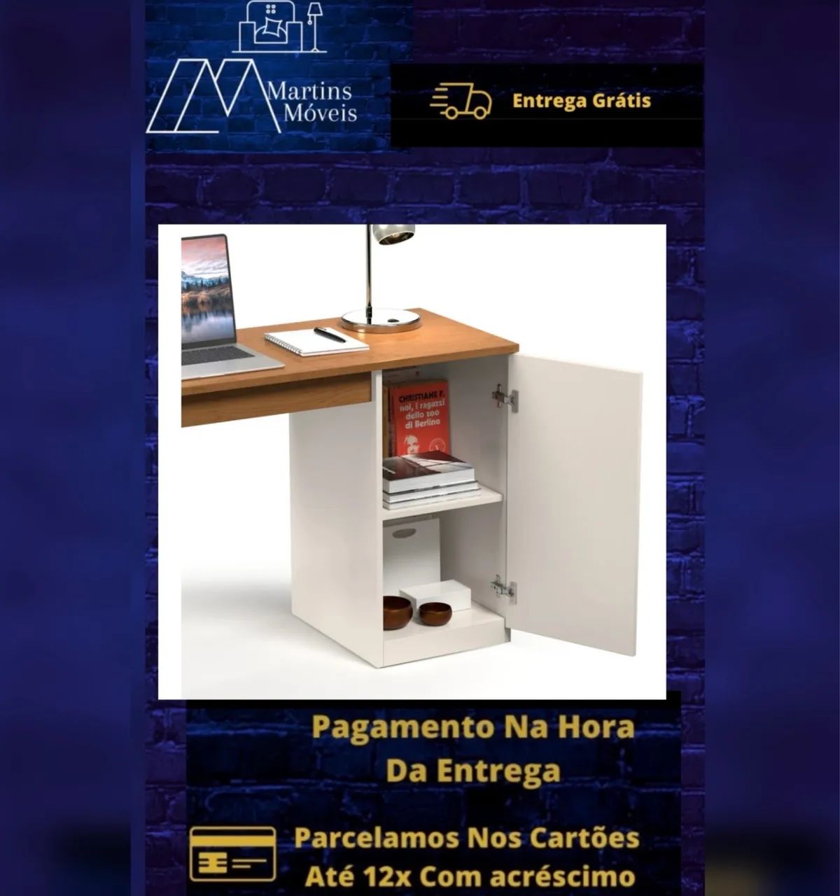GRANDE PROMOÇÃO*MESA ESCRIVANINHA PARIS ENTREGA GRÁTIS ACEITA CARTÃO  - Foto 3