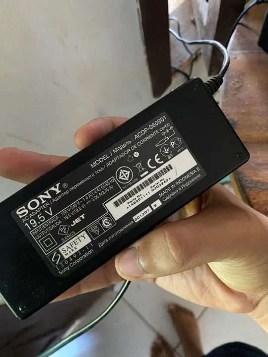 Fonte Carregadora Original Sony 19.5V 3.05A