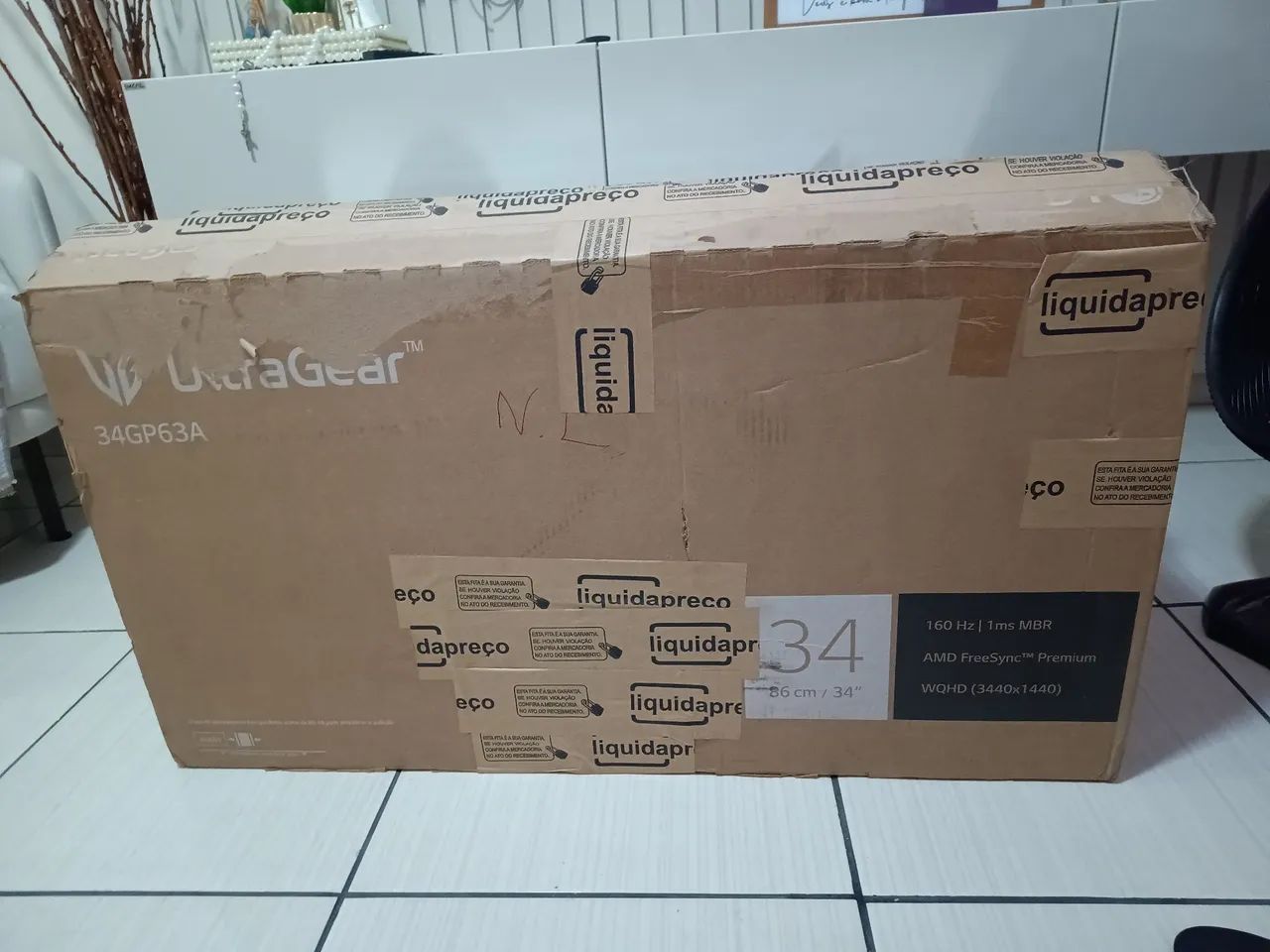 Monitor ultrawide gamer curvo ultragear LG 160hz