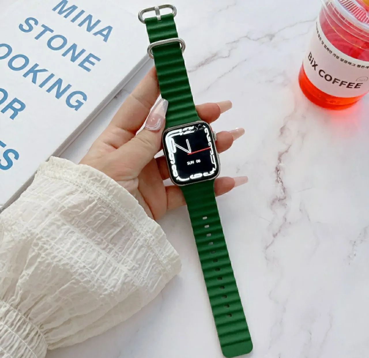 Pulseira Oceano Compatível com APPLE WATCH, linha ULTRA e linha IWO. Várias Cores  - Foto 2