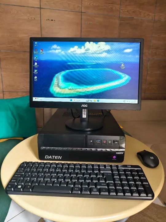 COMPUTADOR DESKTOP COM MONITOR AOC LED 18.5 POLEGADAS  - Foto 2