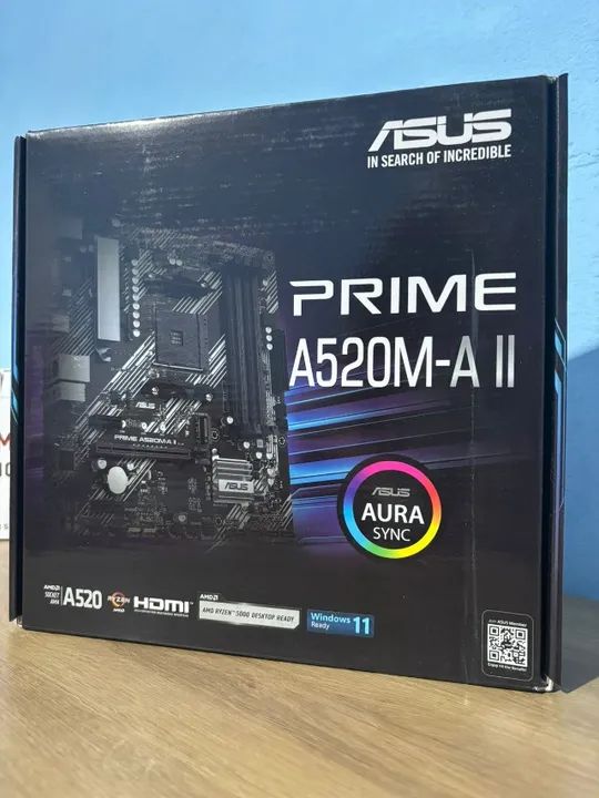 Placa Mãe Asu A520m-A ii NOVA C/ Garantia