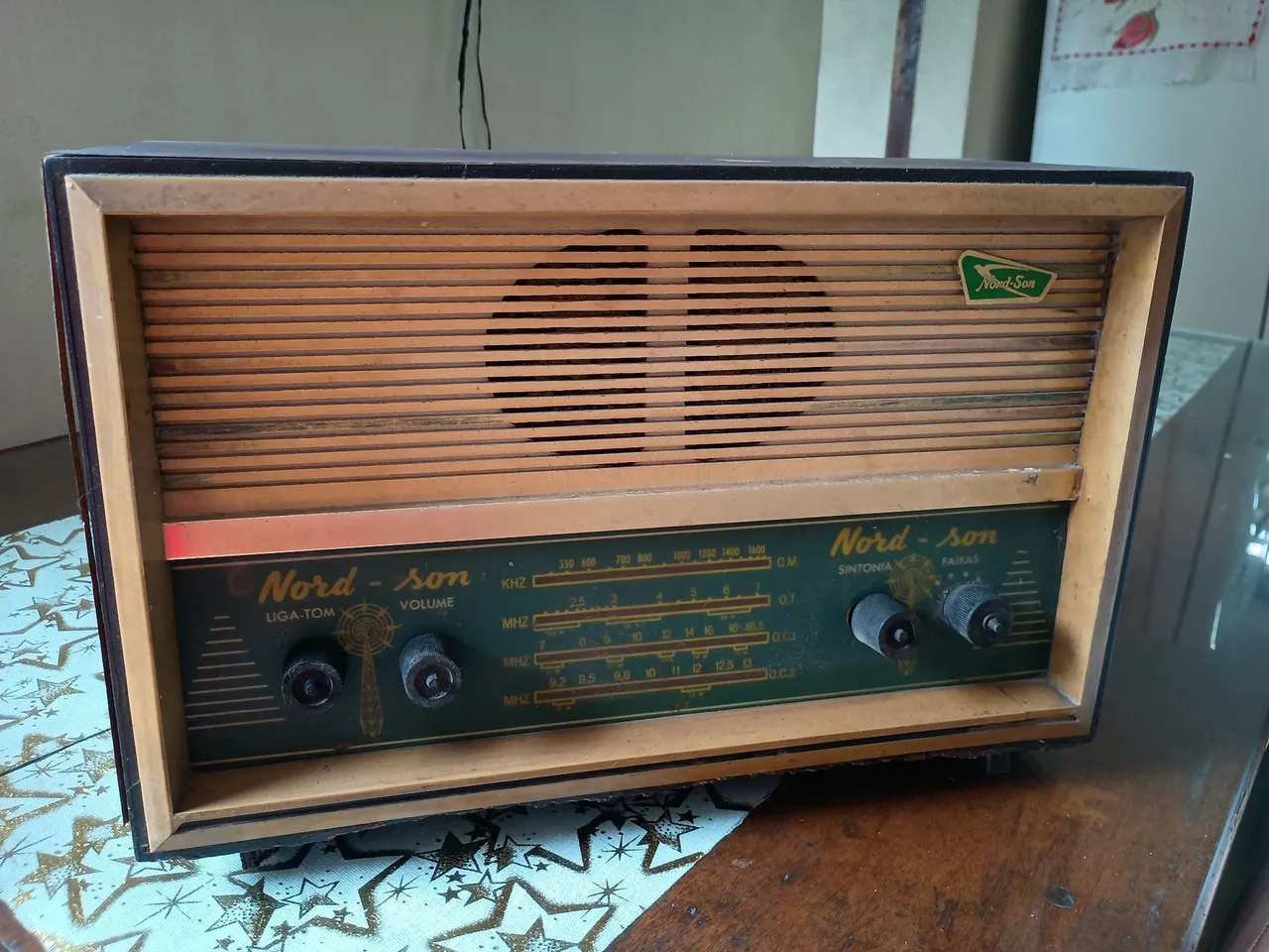 Rádio Antigo Nord-Son Vintage - Decoração Retrô