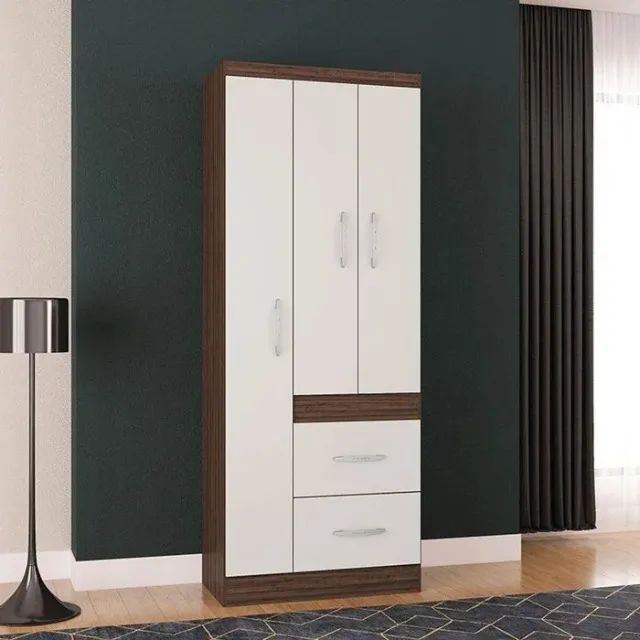 Guarda Roupa 3 Portas 2 Gavetas