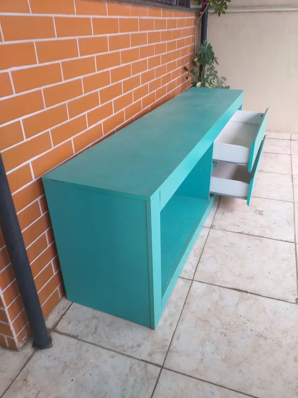 Crack verde com DUAS gavetas GRANDE 1,80 largura  40 PROFUNDIDADE  e 57 ALTURA SEMI NOVO  - Foto 2