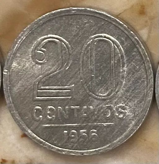 Conjunto de Moedas brasileiras de 10, 20 e 50 centavos e 1 e 2 cruzeiros - Foto 5
