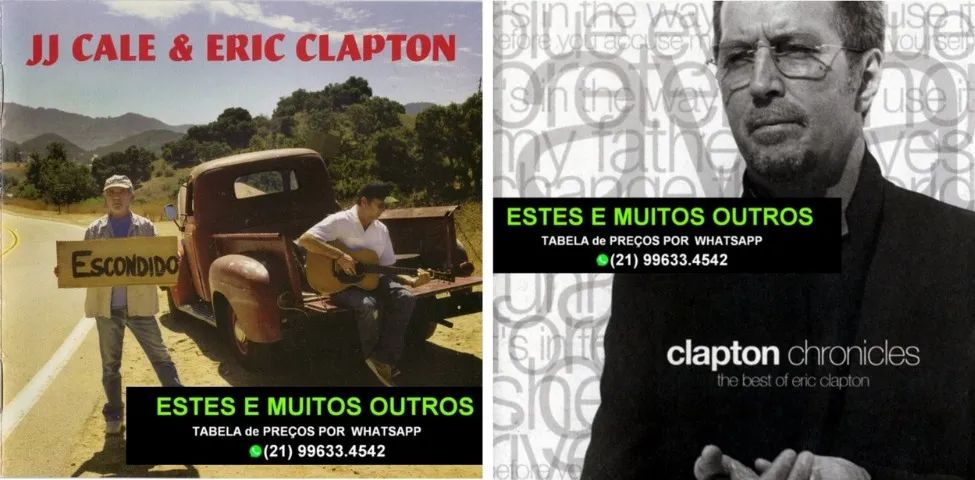  6 Cds Eric Clapton.Mais de 800 cds disponíveis.Envio mínimo R$ 120,00 - Foto 2