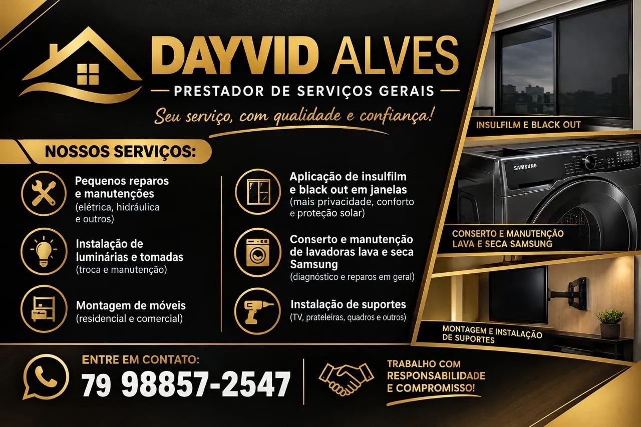 Marido de Aluguel - Prestador de Serviços Gerais 