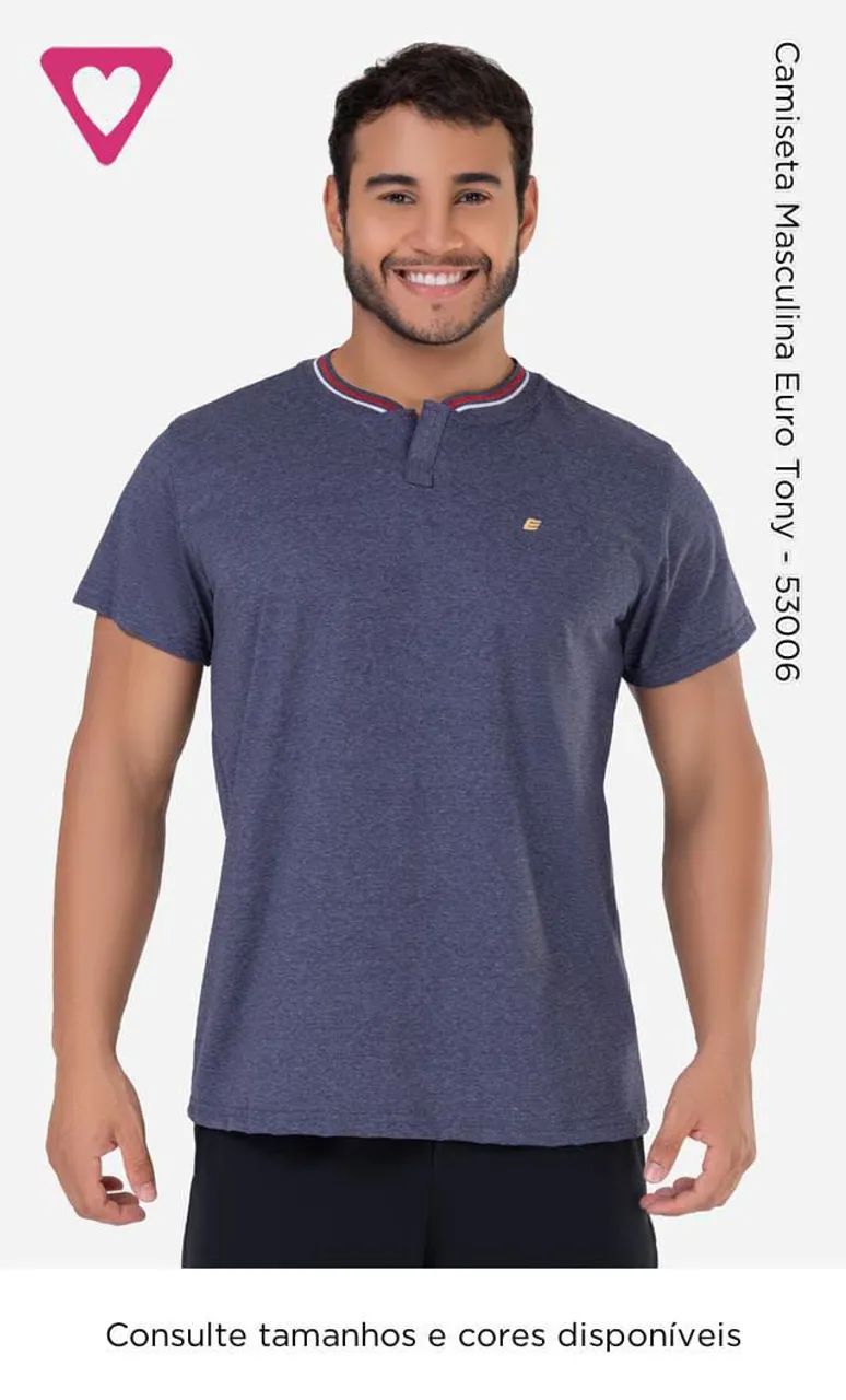 Camiseta masculina euro  - Foto 3