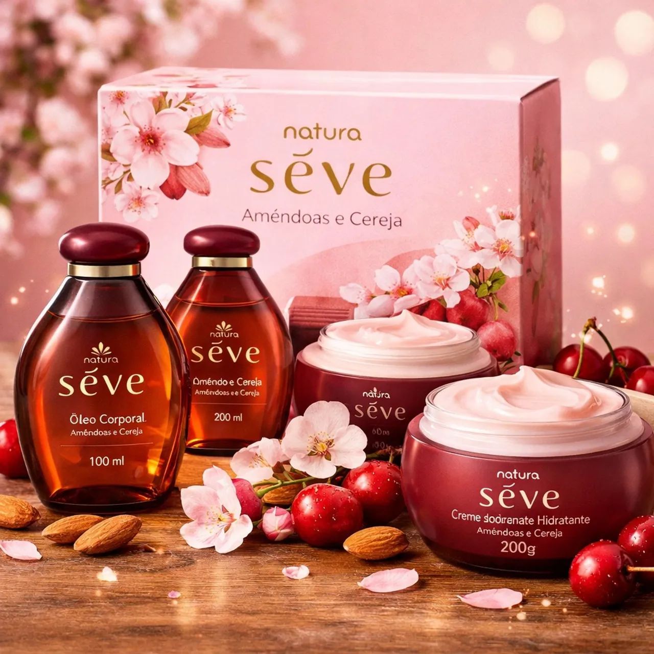 Kit Natura Sève Amêndoas e Cereja - Foto 2