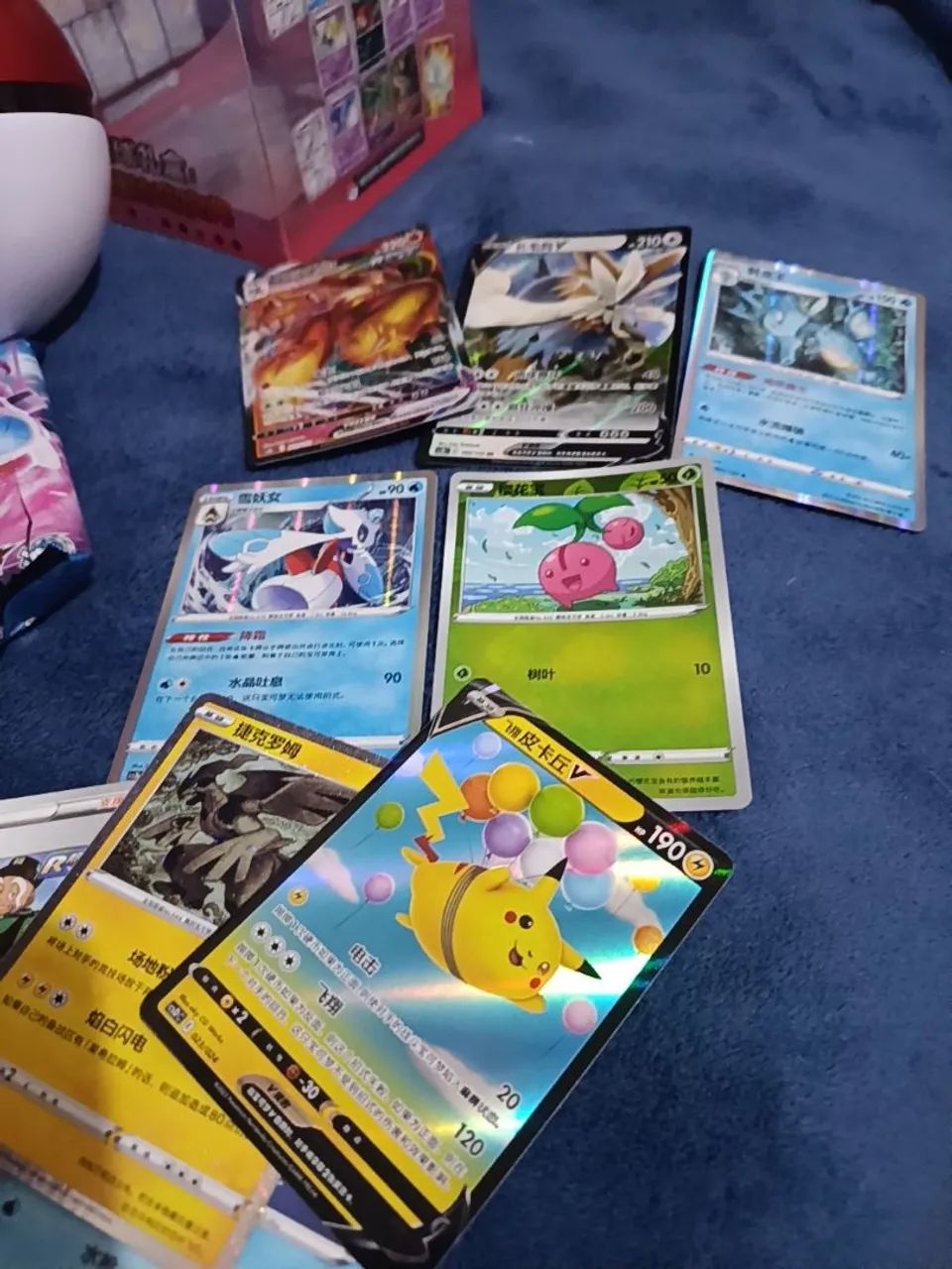 Lote cartas pokémon chinesas + pokébola  - Foto 4