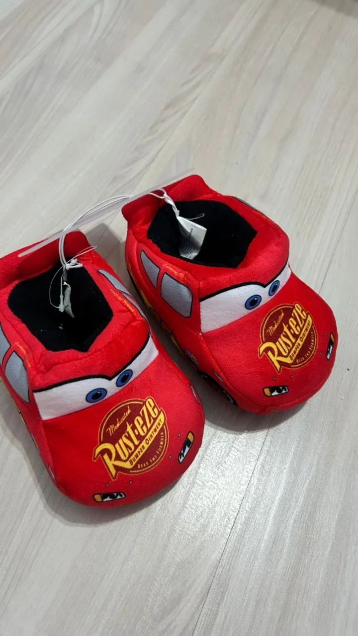 Pantufa Infantil Relâmpago McQueen - Nova  - Foto 4
