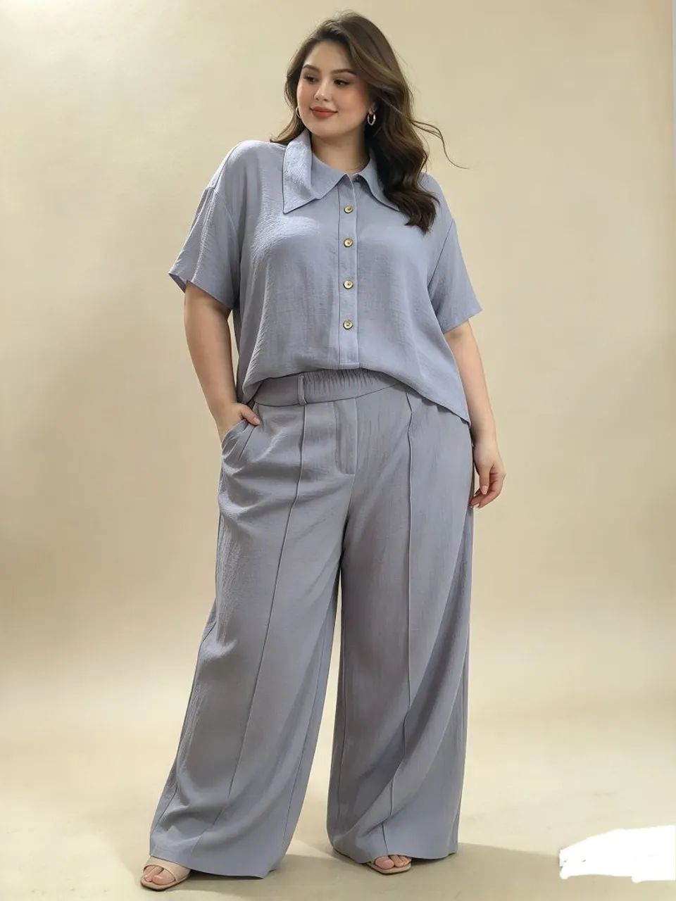 Conjunto pantalona é camisa