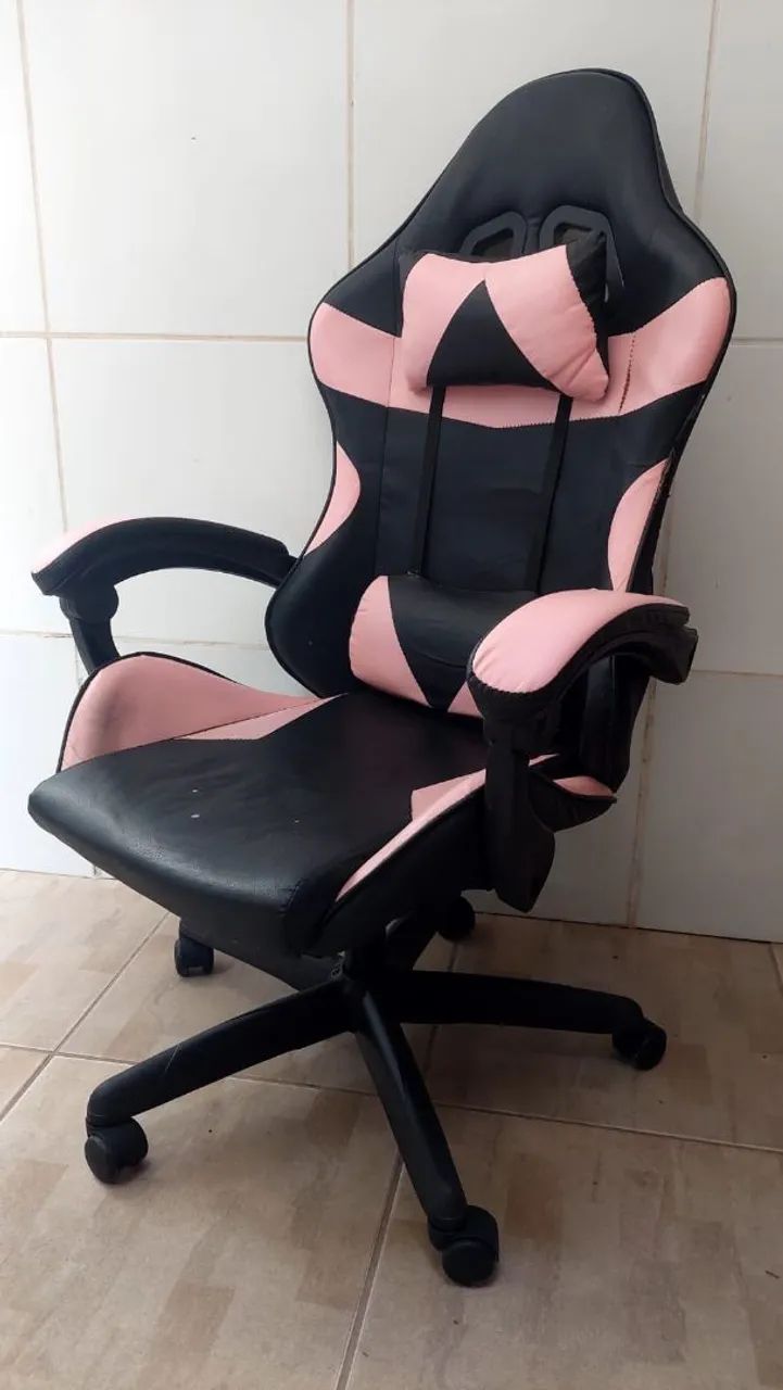 Cadeira Computador Gamer Rosa