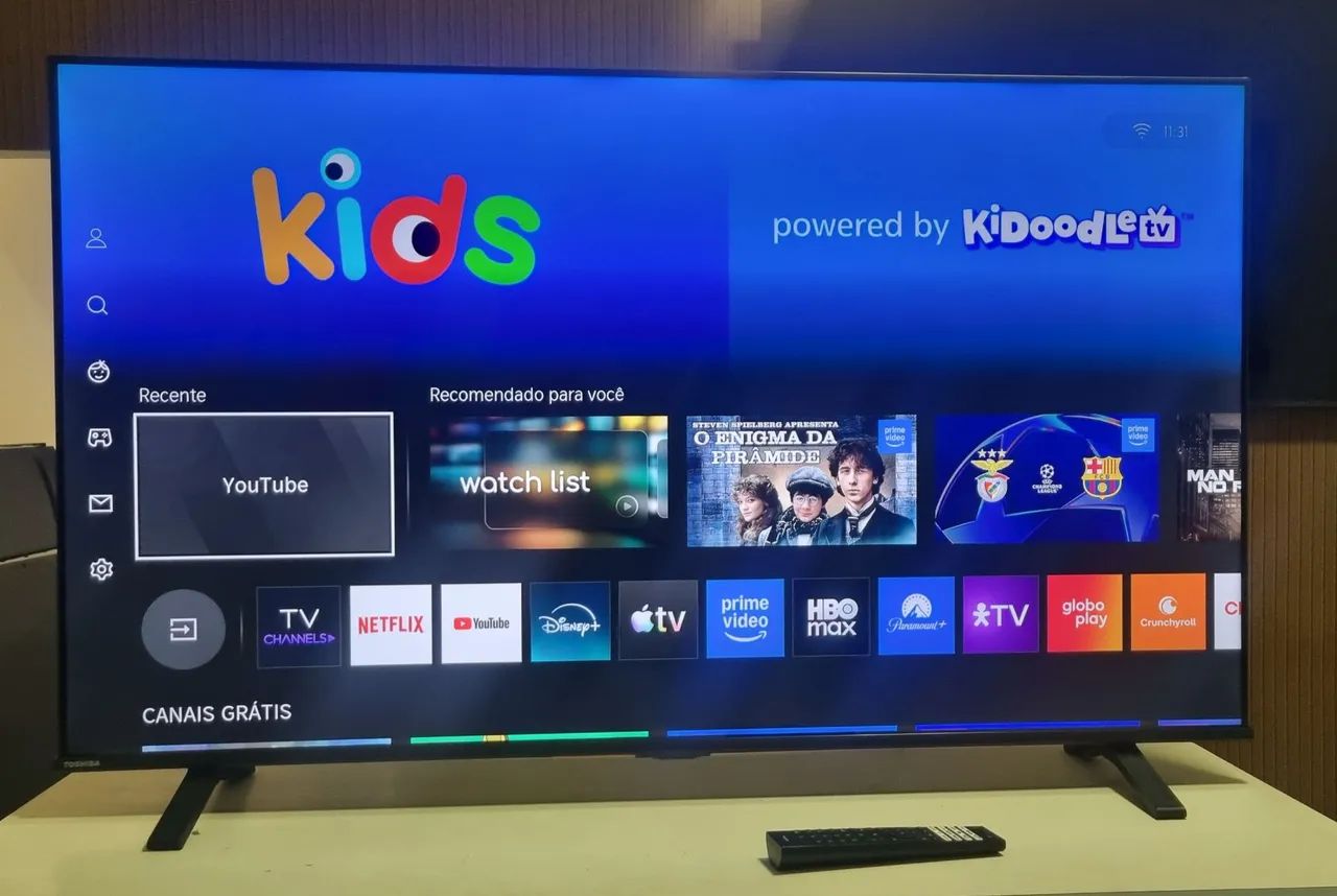 Smart TV Toshiba 4k QLED 55polegadas Apenas 3 meses de uso<br>Com Garantia ?<br> - Foto 2
