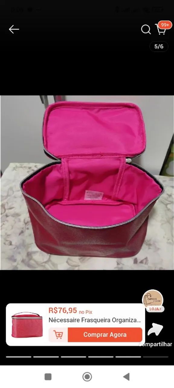 Necessárie Frasqueira Primeiro Humor Avon  - Foto 2