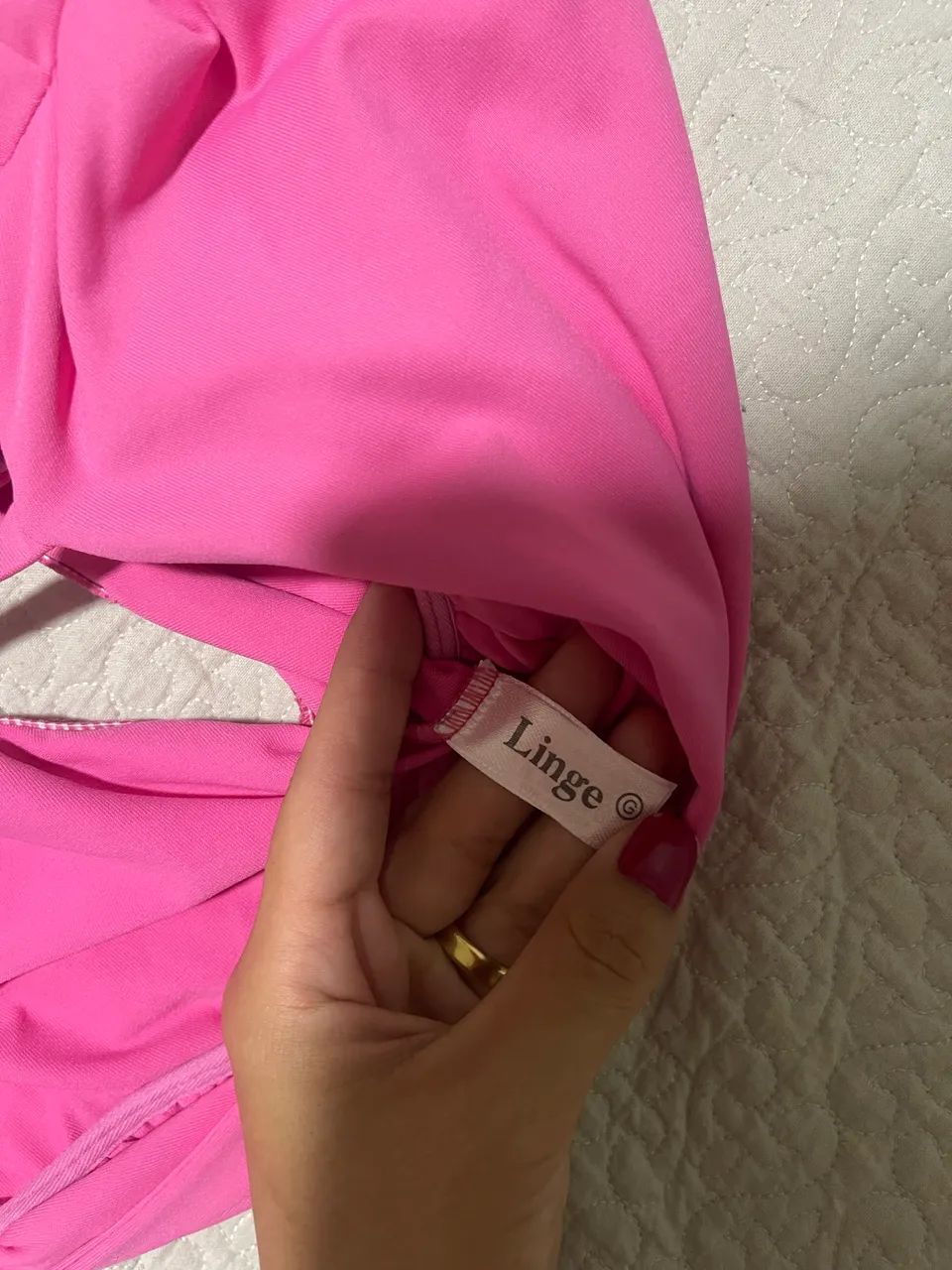 Body linge rosa - tamanho G - Foto 5