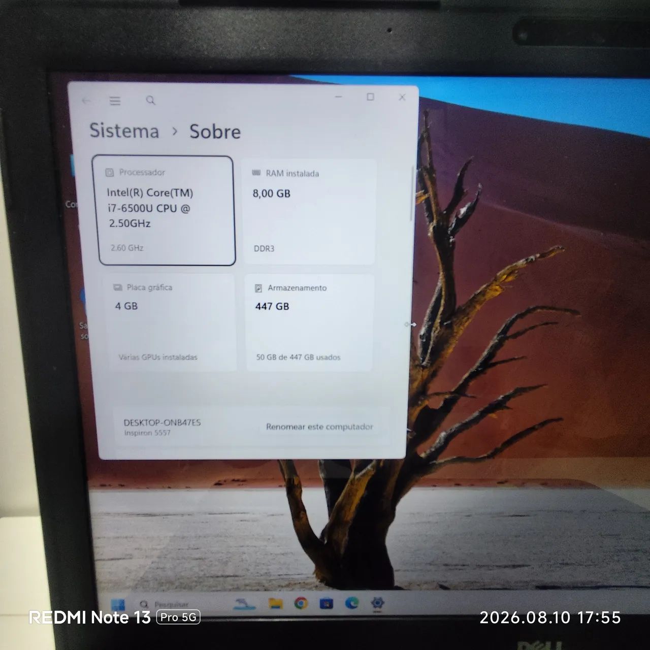 Notebook Dell - Intel Core i7  - SSD - 8GB  RAM - Bateria Boa. - Foto 5