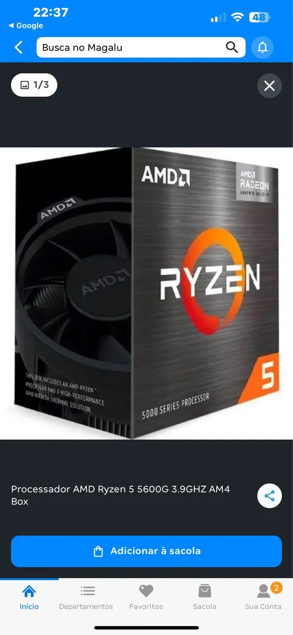 Processador Ryzen 5 5600g