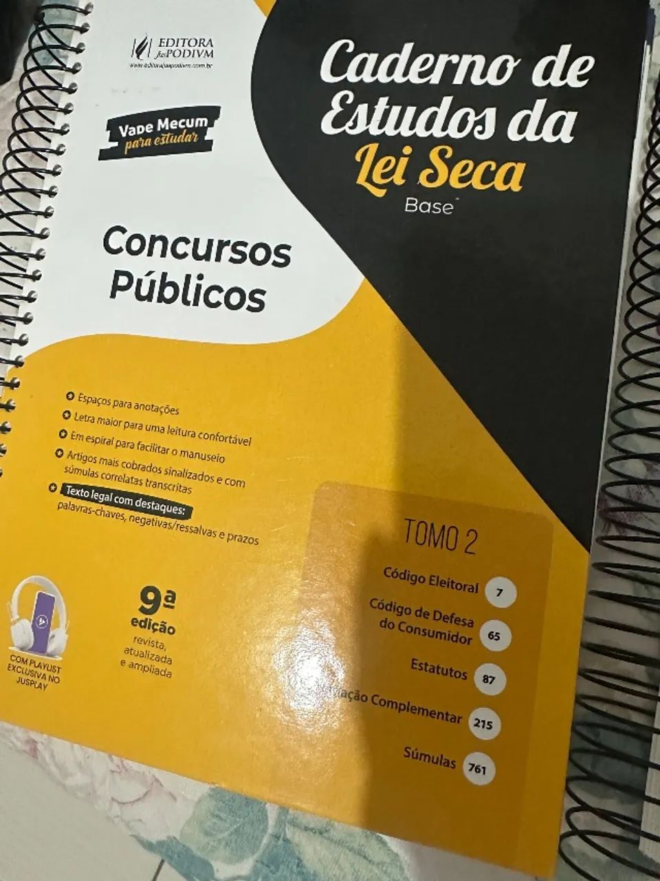 Caderno de estudos da lei seca - Tomos 1 e 2 - Foto 2