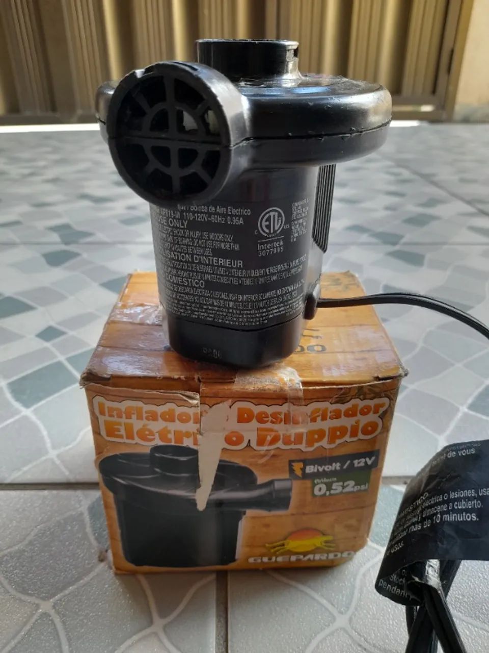 Inflador e desinflador elétrico